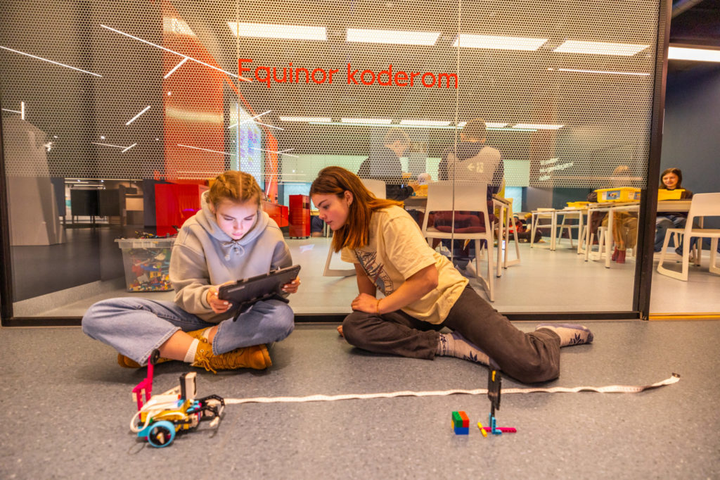 Aktiviteter på koderommet på Vitensenteret