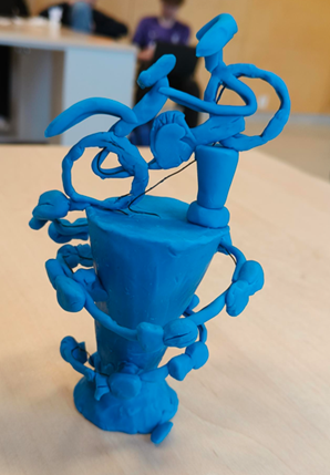 Prototype av vinnerdesign for Etappe 2 Bø–Andenes fra Risøyhamn skole