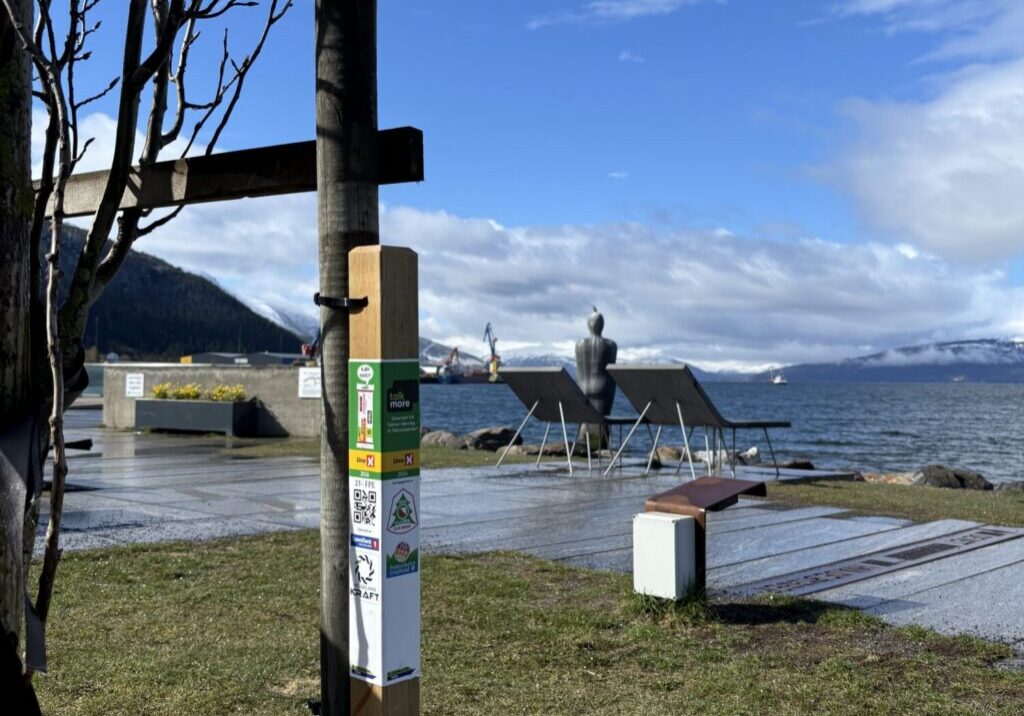 Stolpejakt ved Havmannen-skulpturen i Mo i Rana